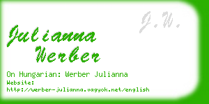 julianna werber business card